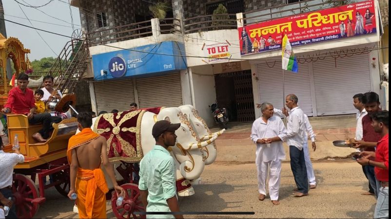 महावीर जयंती पर ट्रस्ट ने श्री सम्मेदशिखरजजी में निकली शोभायात्रा में बढ़ चड़ कर हिस्सा लिया